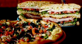 Sandwiches and Pizza image